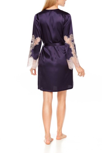 satynowy szlafrok Coemi