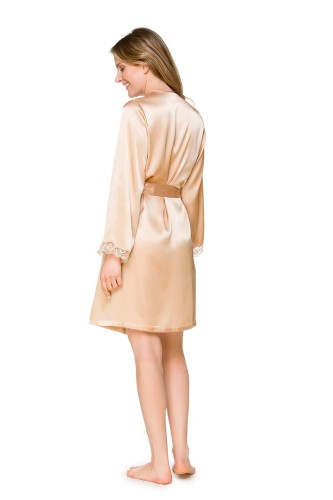 satynowy szlafrok damski