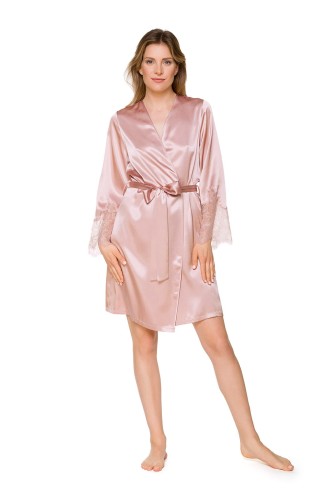 szlafrok damski z satyny