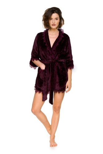 Ciepły damski szlafrok