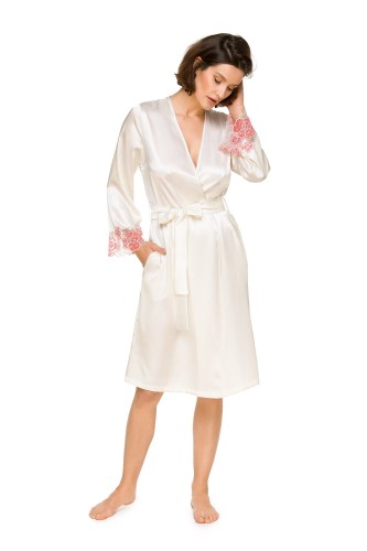 Damski szlafrok z satyny