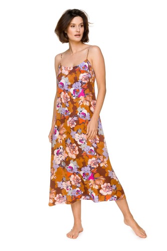 Długa koszula nocna w kwiaty