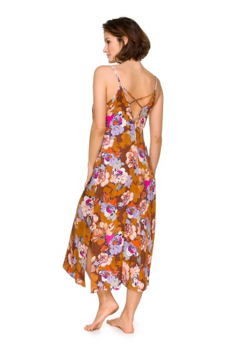 Długa koszula nocna w kwiaty