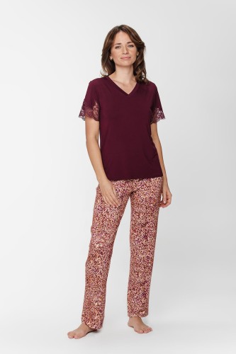 Damska piżama z krótkim rękawem