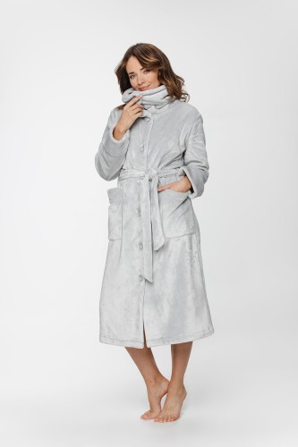 Damski ciepły szlafrok