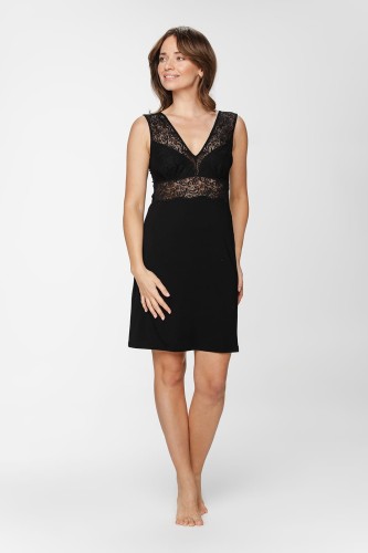 Czarna koszulka nocna