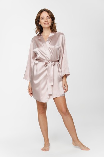 Jedwabny szlafrok damski