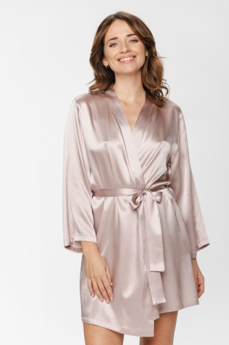Jedwabny szlafrok damski