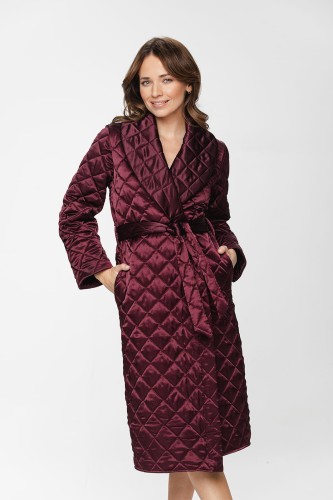 Damski pikowany ciepły szlafrok