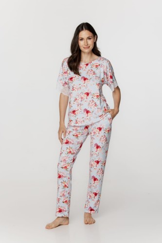 Letnia piżama w kwiaty