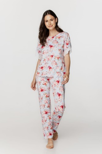 Letnia piżama w kwiaty