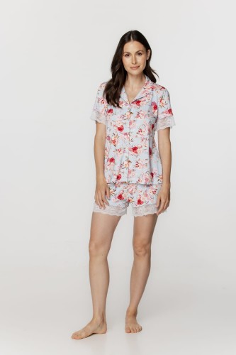 Wakacyjna piżamka w kwiaty